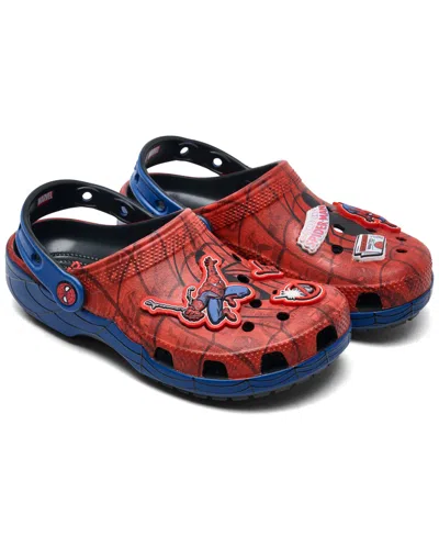 Crocs Little Kids Spider-man Classic Clogs From Finish Line In Multi