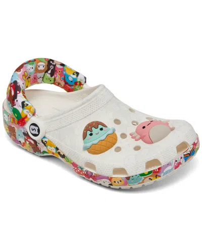 Crocs Little Kids' Squishmallow Classic Clogs From Finish Line In Beige/multi