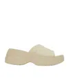 Crocs Logo Details Slippers In Nude