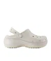 Crocs Logo Sandals In White