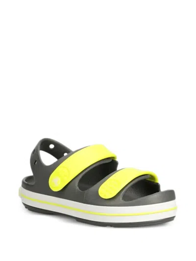 Crocs Kids' Logo-detail Strap Sandals In Gray