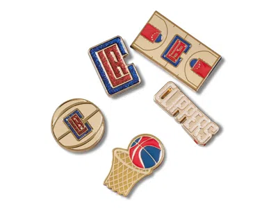 Crocs Kids'  Los Angeles Clippers Jibbitz Set 5 Pack In Multi
