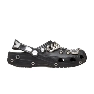 Pre-owned Crocs Louane X Classic Clog 'black Metallic Silver Chain' | Men's Size 4