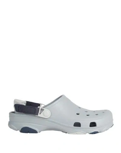 Crocs Man Mules & Clogs Grey Size 10 Eva (ethylene - Vinyl - Acetate), Polyester