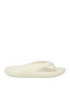 Crocs Man Thong Sandal Off White Size 9 Rubber In Off White