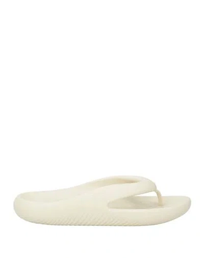 Crocs Man Thong Sandal Off White Size 9 Rubber