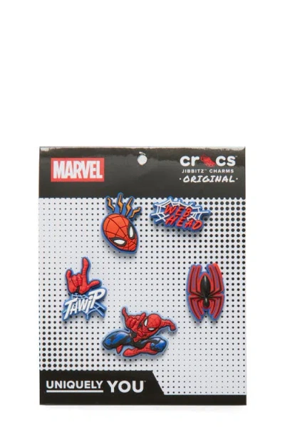 Crocs Marvel Spiderman 5-pack Jibbitz™ Shoe Charms In Yellow