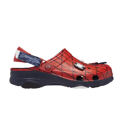 Pre-owned Crocs Marvel X All-terrain Clog 'spider-man' In Red