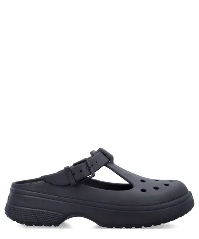Crocs Mary Jane Clog Slippers In Black