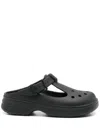 Crocs Mary Jane Clogs In Black