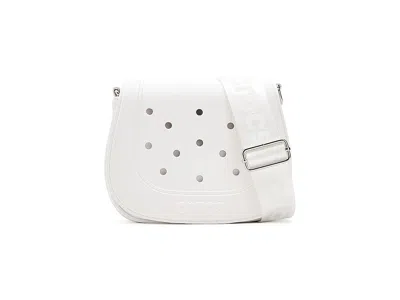 Crocs Matte Polyester Crossbody Bag With Eva Front Cross Body Handbags White: One Size
