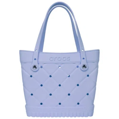 Crocs Medium Quilted Tote In Blue