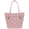 Crocs Medium Quilted Tote In Pink