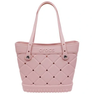 Crocs Medium Quilted Tote In Pink