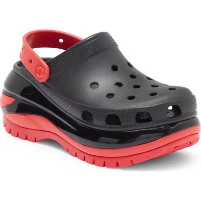 Crocs Mega Crush Clog In Black/varsity Red