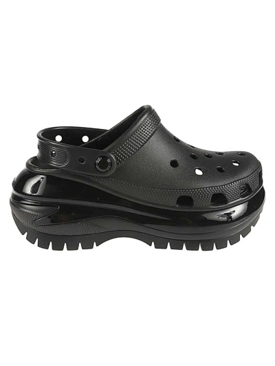 Crocs Mega Crush Clog Sandals In Black