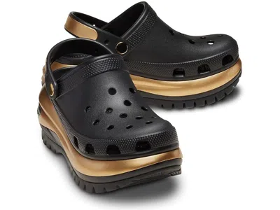 Crocs Mega Crush Clog Shoes Black/gold: Men's 9 - Women's 11 Medium