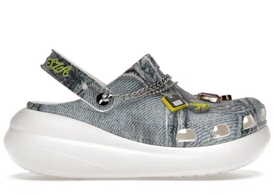 Pre-owned Crocs Mega Crush Clog Sza Sneakers In Denim