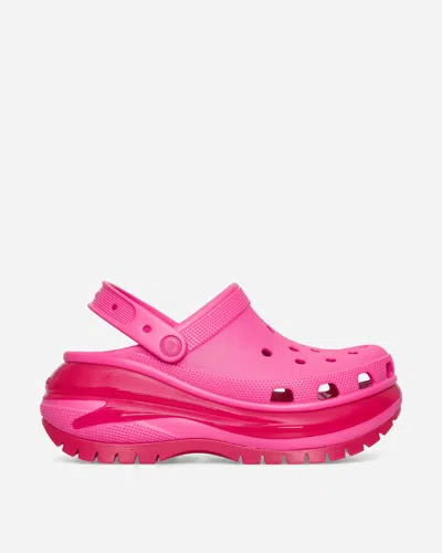 Crocs Classic Mega Crush Clogs In Pink