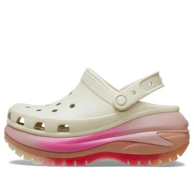 Crocs Mega Crush Color Dip Clog 'white Pink'