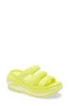 Crocs Yellow Mega Crush Triple Strap Sandals