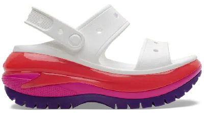 Crocs Mega Crush Sandal In White/multi