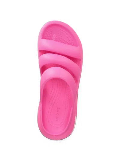 Crocs Mega Crush Triple-strap Platform Sandals In Pink