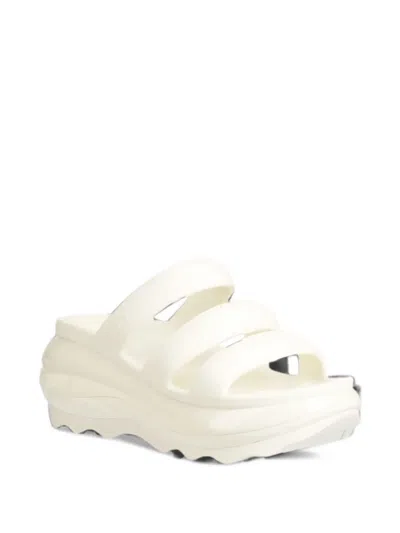 Crocs Mega Crush Triple-strap Platform Sandals In White