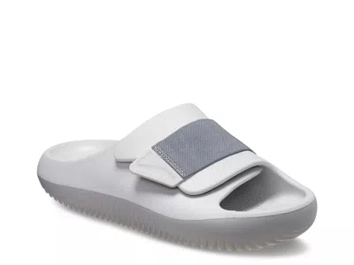 Crocs Mellow Luxe Recovery Slide Sandal In White