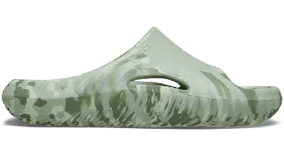 Crocs Mellow Marbled Slide In Plaster