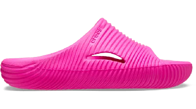 Crocs Mellow Tide Recovery Slide In Pink Crush
