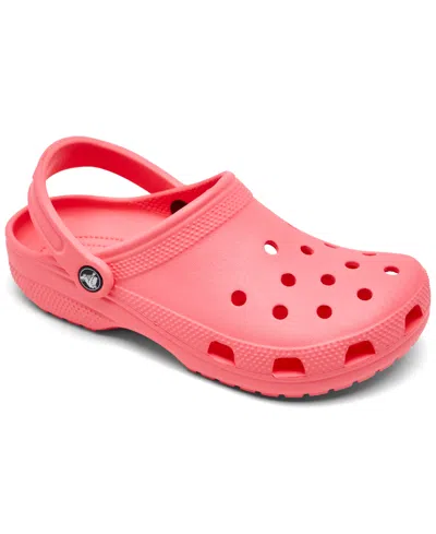 Crocs Men's And Women's Classic Clogs From Finish Line In Pink