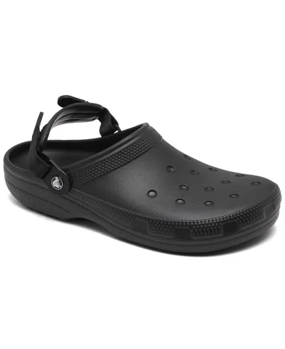 Crocs Men's And Women's On-the-clock Work Slip-on Clogs From Finish Line In Black