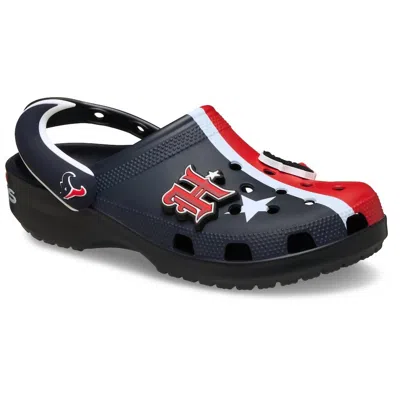 Crocs Men's Classic Houston Texans Clogs In Blue/ Red In Multi