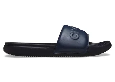 Pre-owned Crocs Men's  All Day Slide Sneakers In Navy Blue