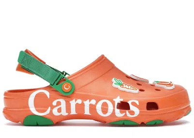 Pre-owned Crocs Men's  Allterrain Clog Carrots Sneakers In Orange/green