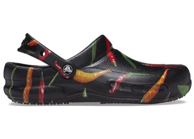 Pre-owned Crocs Men's  Bistro Clog Chili Sneakers In Pepper/black