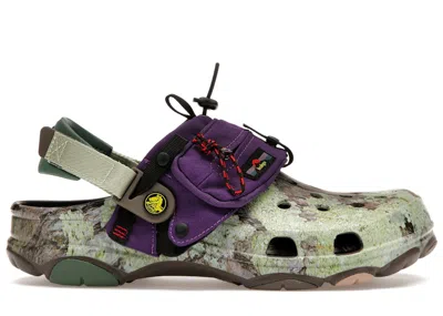 Pre-owned Crocs Men's  Classic Allterrain Clog Bodega Nicttech Sneakers In Green/purple