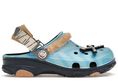 Pre-owned Crocs Men's  Classic Allterrain Clog Demon Slayer Inosuke Sneakers In Blue