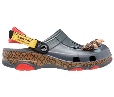 Pre-owned Crocs Men's  Classic Allterrain Clog Jurassic World Sneakers In Slate Grey