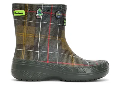 Pre-owned Crocs Men's  Classic Boot Barbour Sneakers In Black