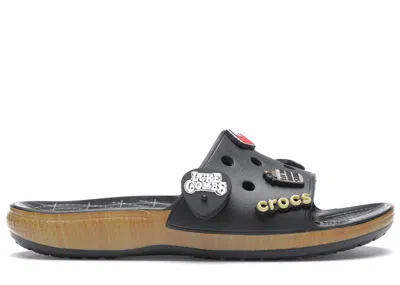 Pre-owned Crocs Men's  Classic Bootlegger Slide Luke Combs Sneakers In Black