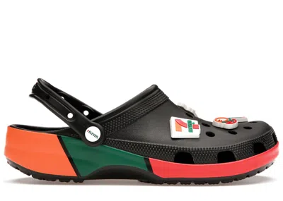 Pre-owned Crocs Men's  Classic Clog 7eleven Sneakers In Black