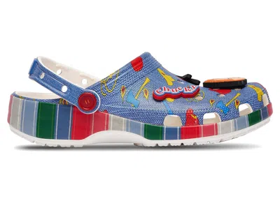 Pre-owned Crocs Men's  Classic Clog Child's Play Chucky Sneakers In Blue