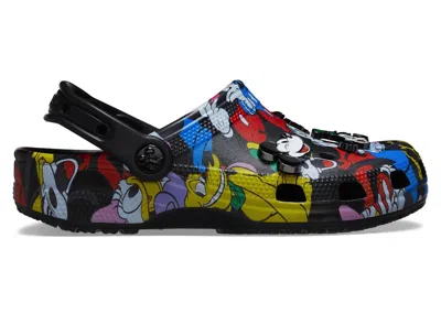 Pre-owned Crocs Men's  Classic Clog Disney Mickey And Friends Sneakers In Multi