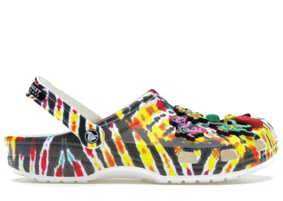 Pre-owned Crocs Men's  Classic Clog Grateful Dead X Chinatown Market Sneakers In Tie/dye