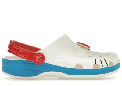 Pre-owned Crocs Men's  Classic Clog Hello Kitty I Am Sneakers In White