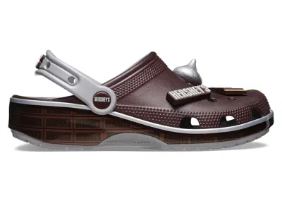Pre-owned Crocs Men's  Classic Clog Hershey's Chocolate Sneakers In Silver