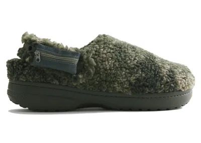 Pre-owned Crocs Men's  Classic Clog Hollister Unfurgettable Sneakers In Dusty Olive In Green