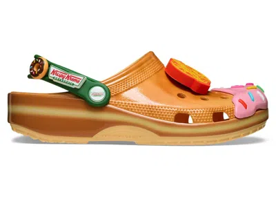 Pre-owned Crocs Men's  Classic Clog Krispy Kreme Sneakers In Multi